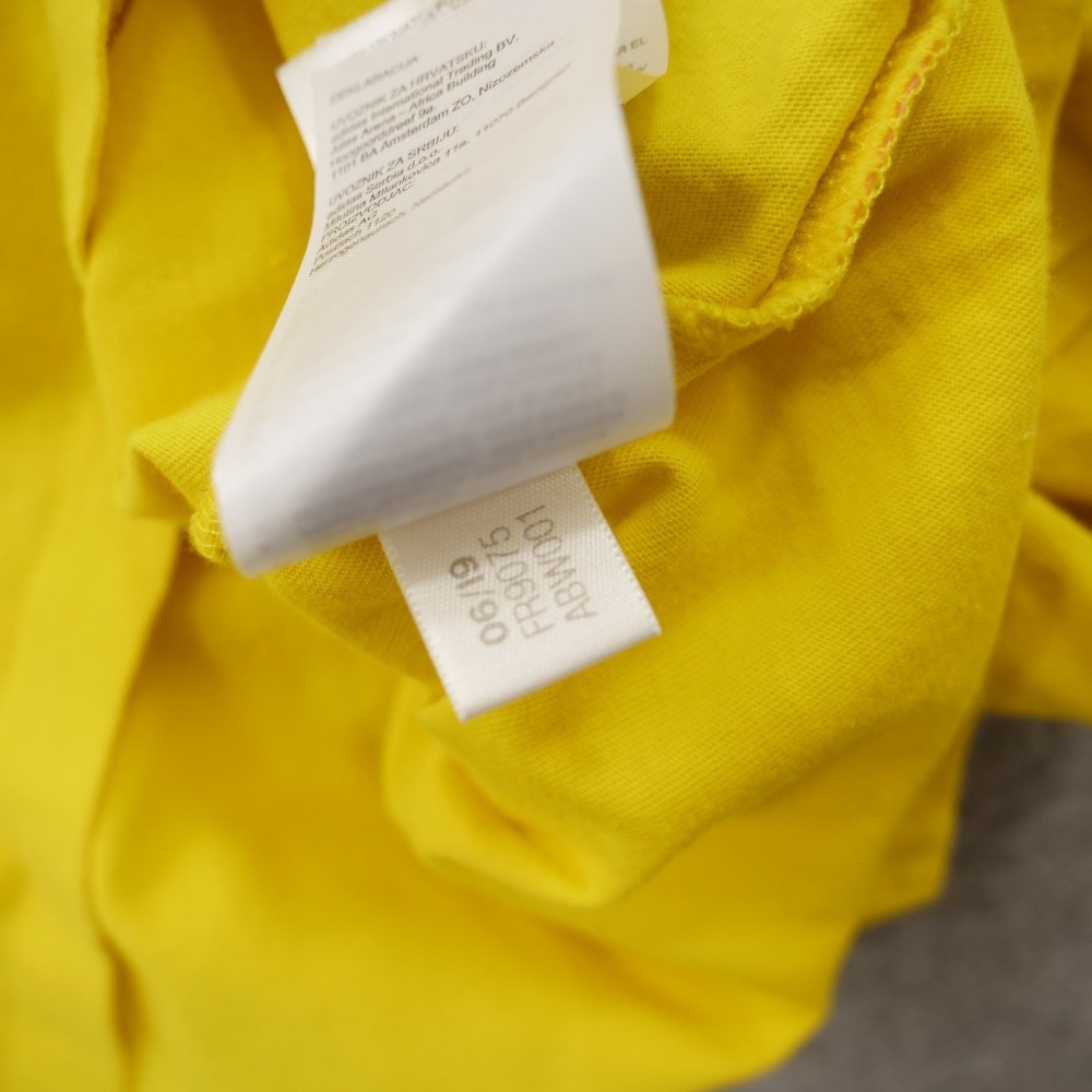 Adidas x Pharrell Williams Top Womens Medium Yellow Shirt Hu Human Graphic Print - Picture 11 of 11